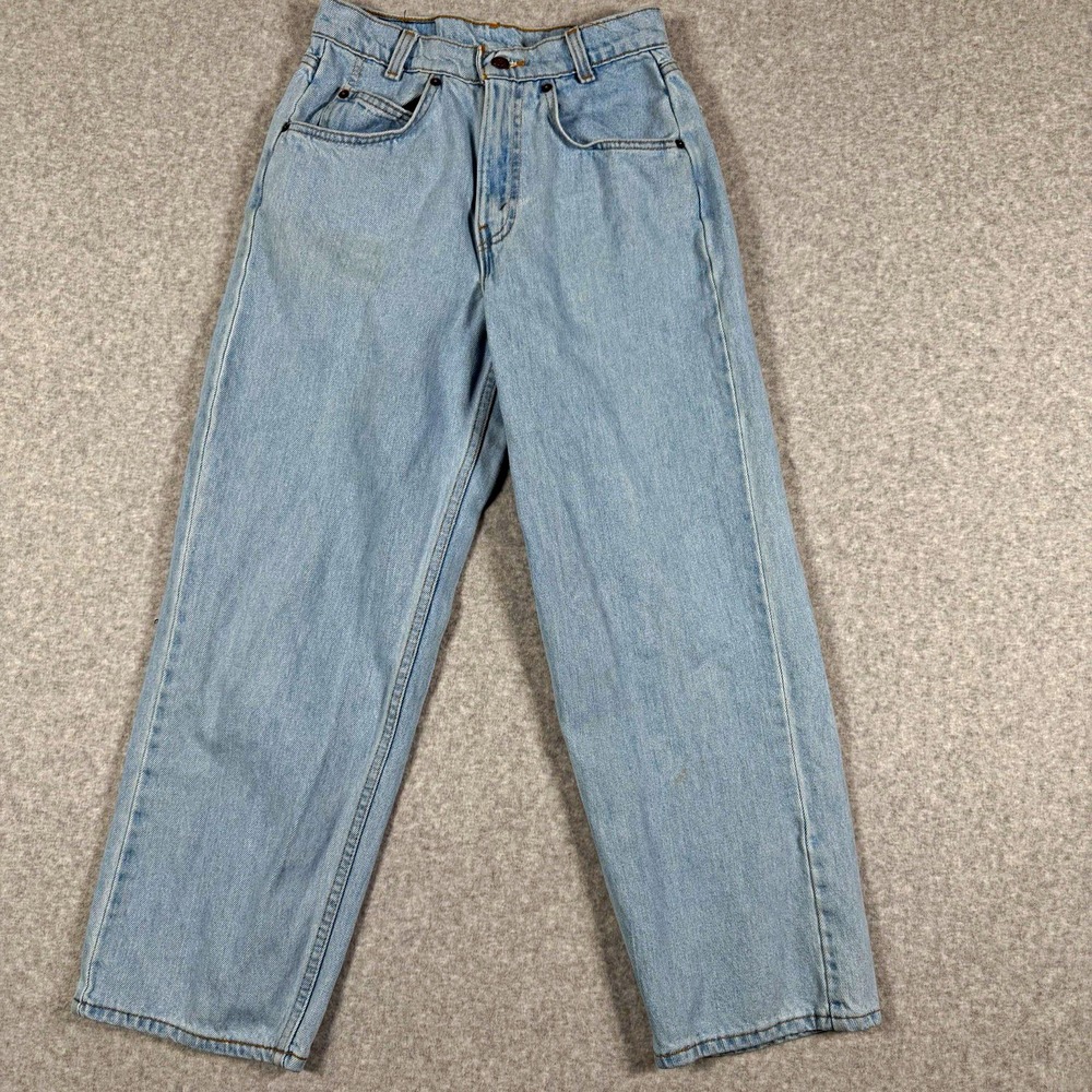 Vintage 1993 Levi's 580 Student Jeans W26 L28 USA Baggy Tapered Light Wash